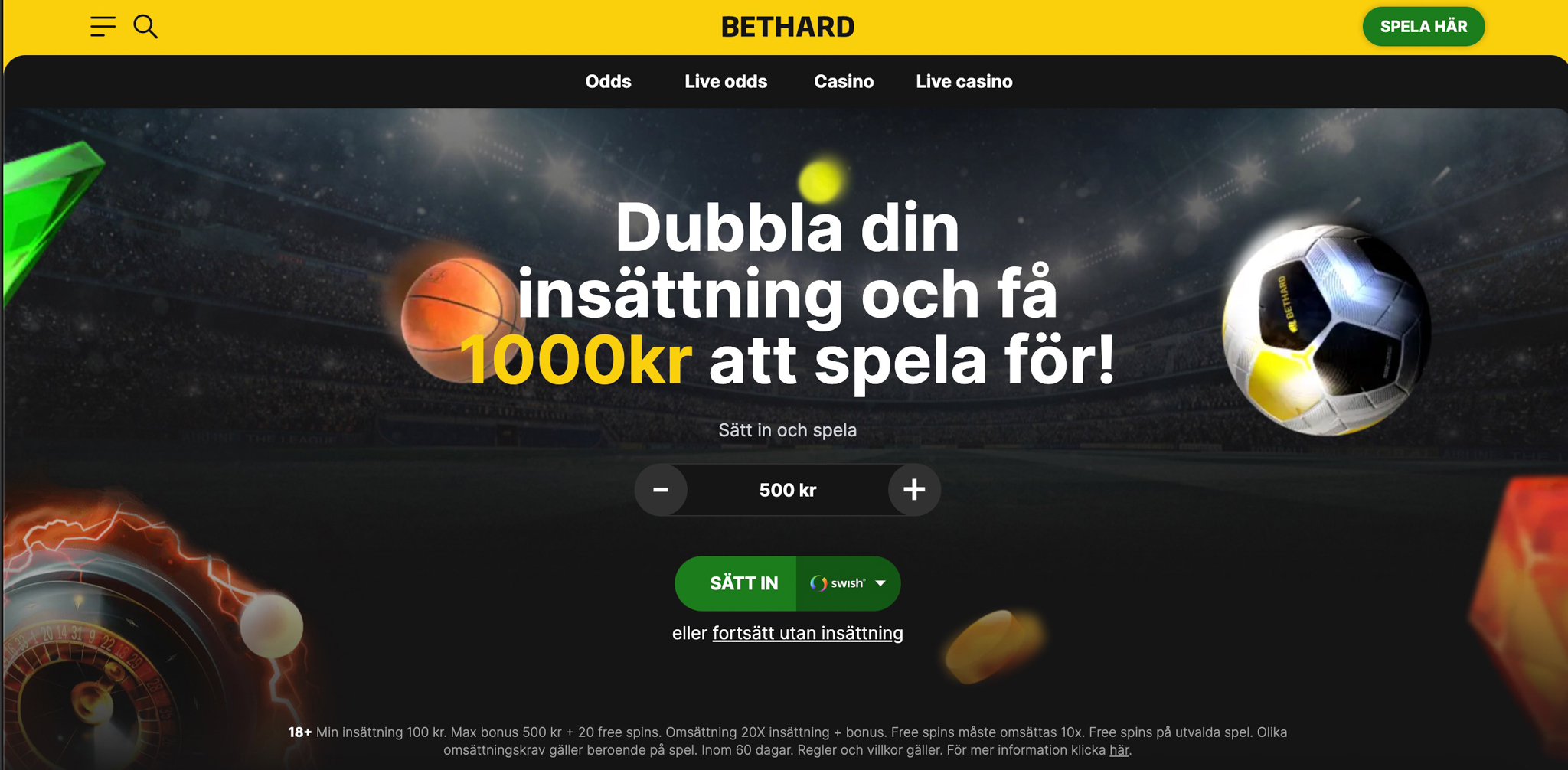 Bethard Casino recension - Sveriges Bästa Casino - 01