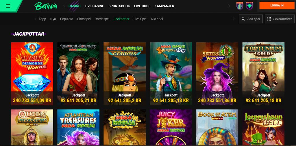 Betinia Casino recension - Sveriges Bästa Casino - 06