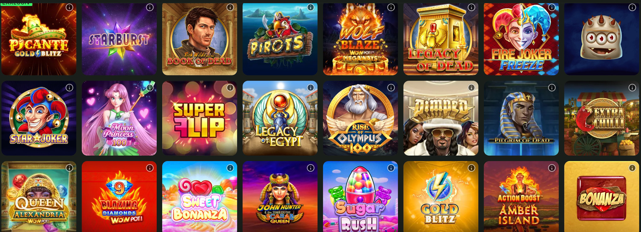 Jackpottspel hos Comeon Casino