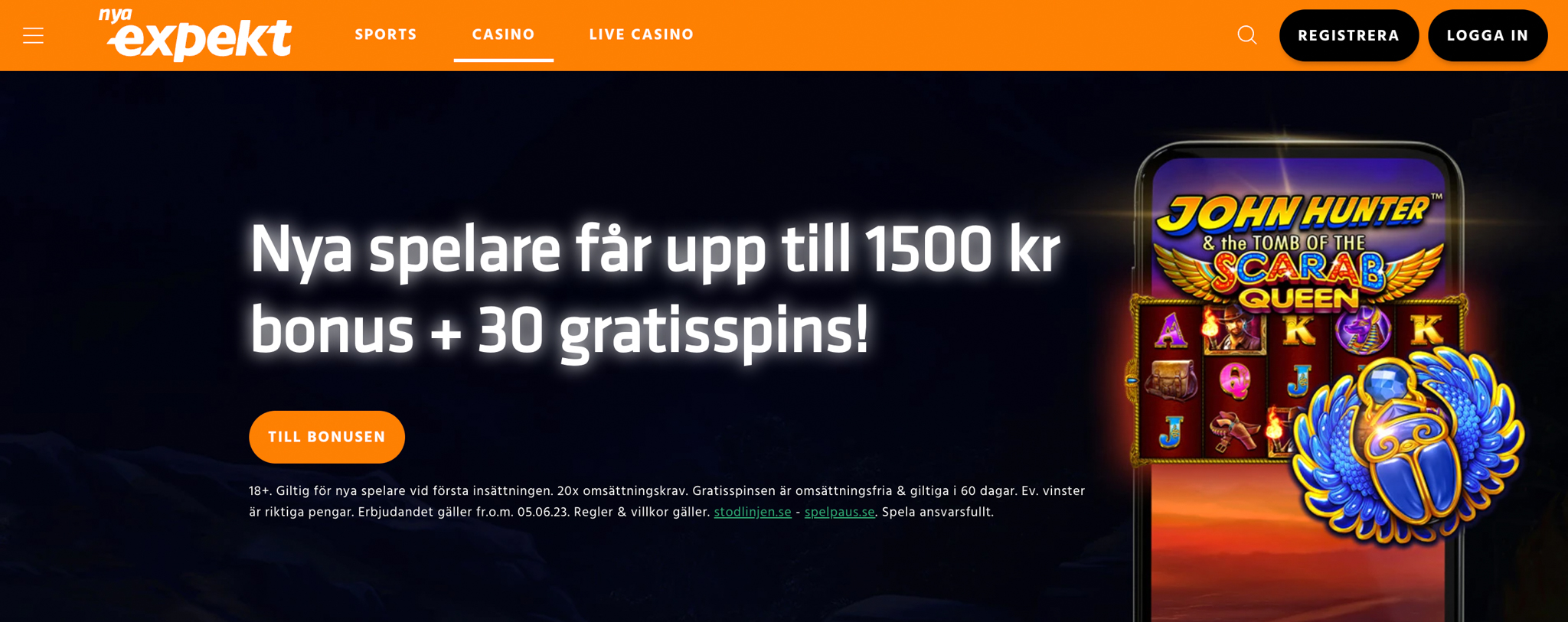 Expekt Casino recension - Sveriges Bästa Casino - 04