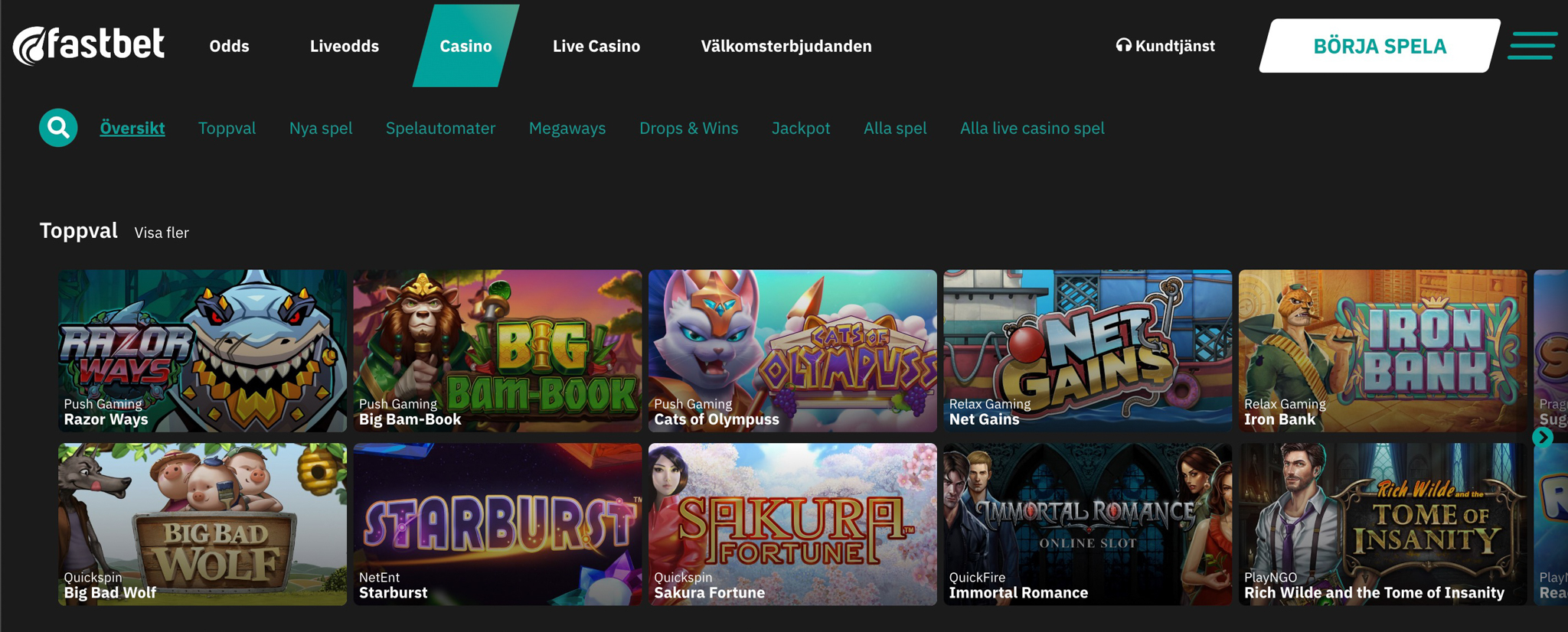 Fastbet Casino recension - Sveriges Bästa Casino - 05