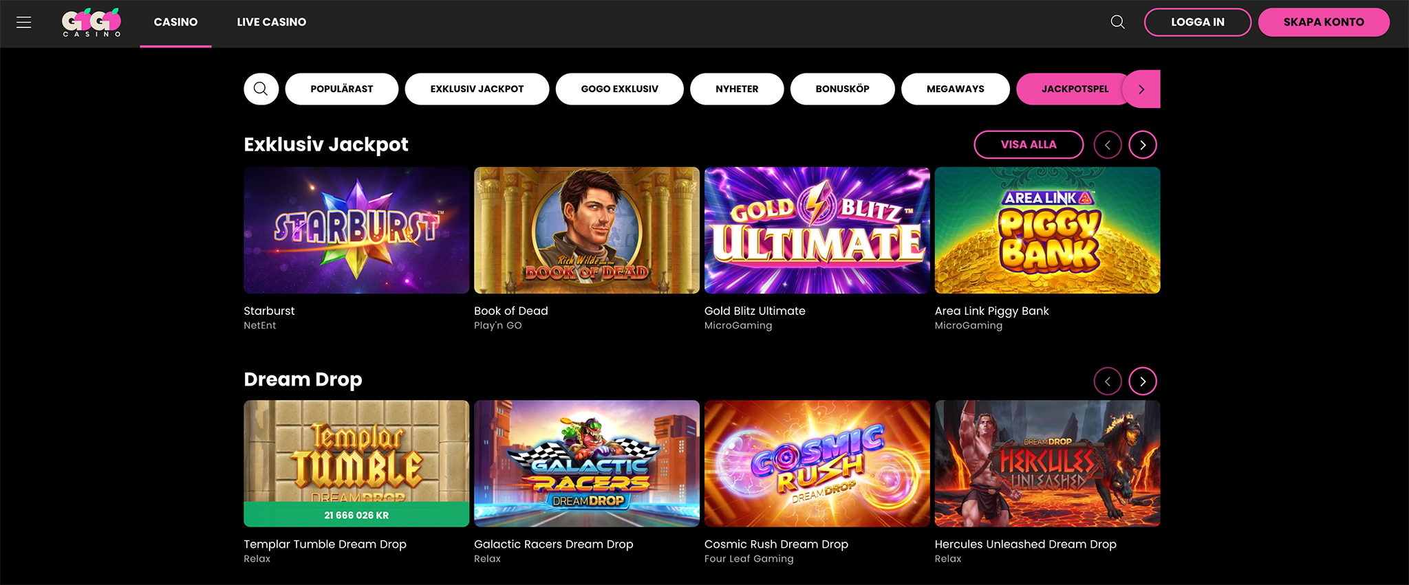 GoGo casino recension - Sveriges Bästa Casino - 250814