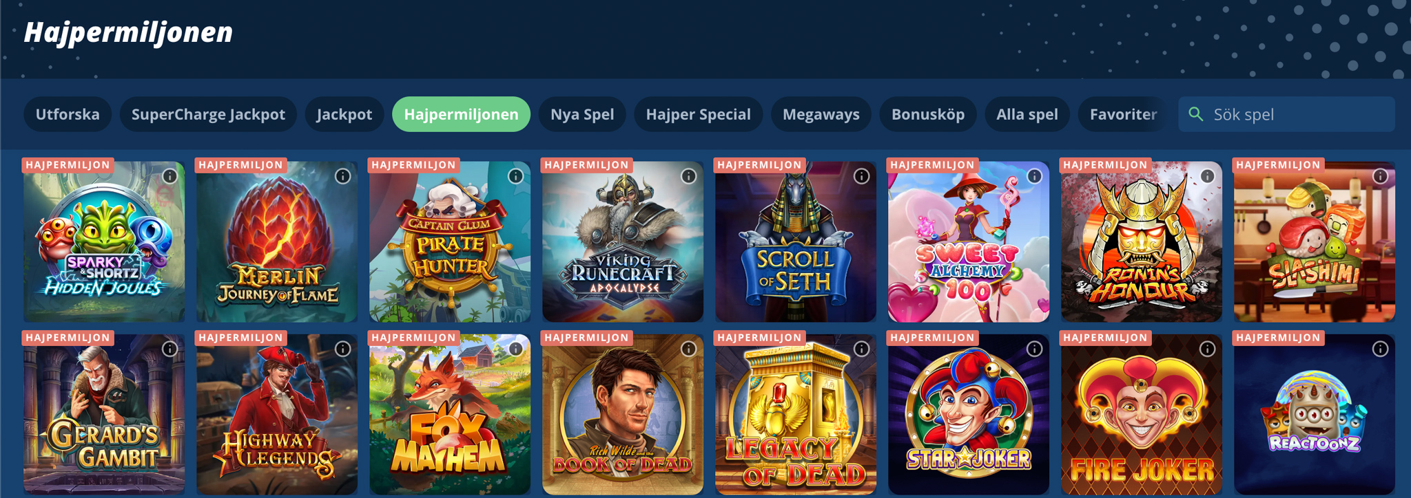 Hajper Casino recension - Sveriges Bästa Casino - 05