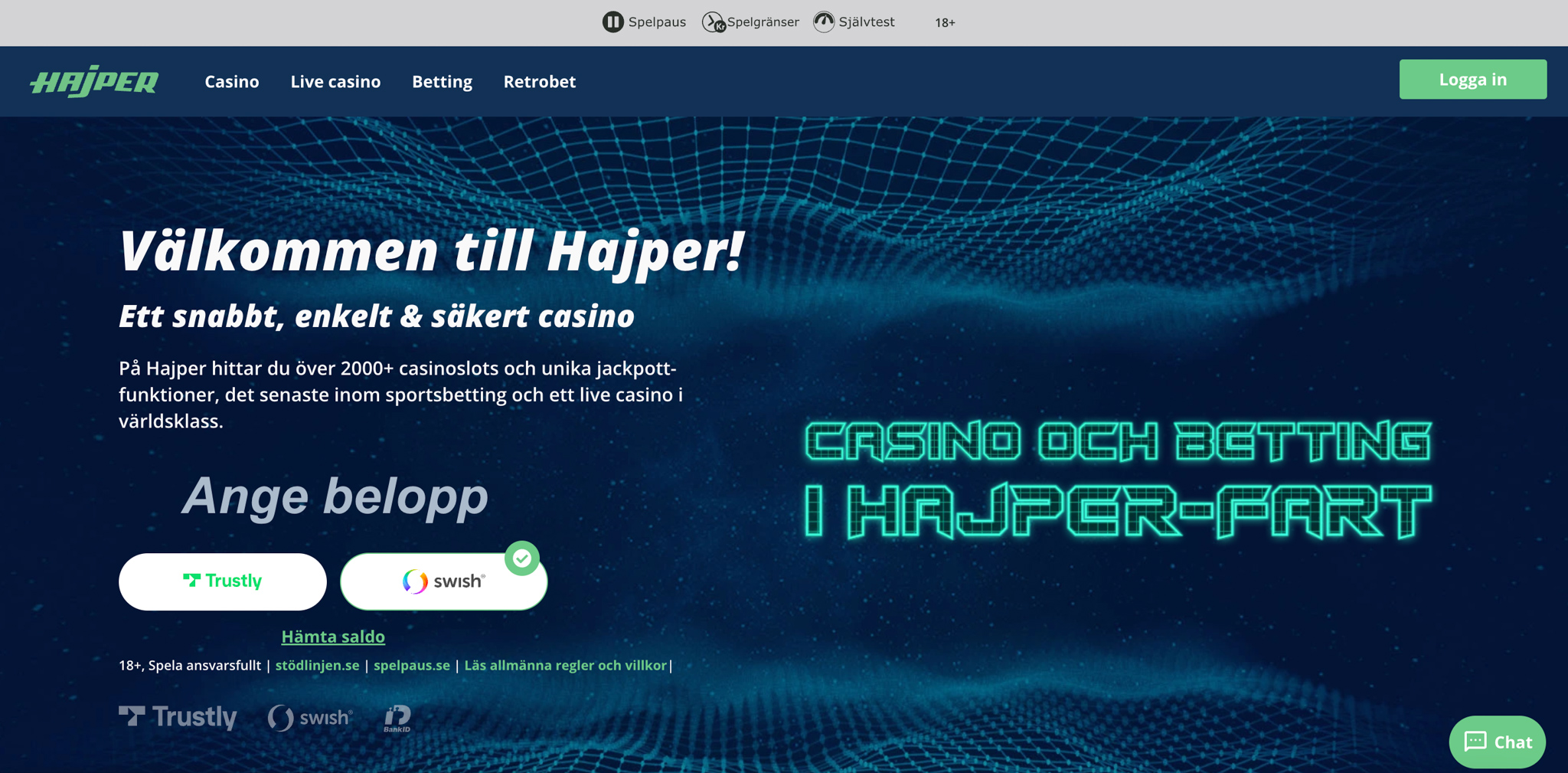 Hajper Casino recension - Sveriges Bästa Casino - 07
