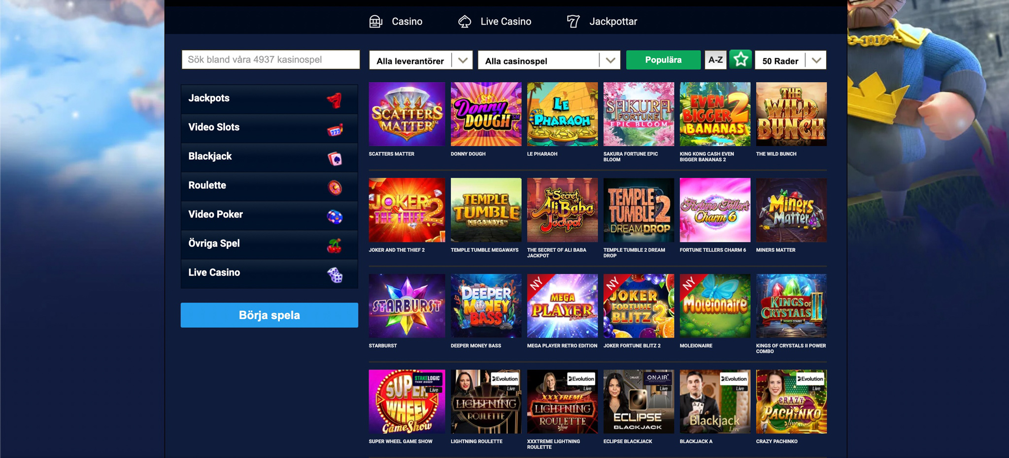 Kungaslottet casino recension - Sveriges Bästa Casino - 07