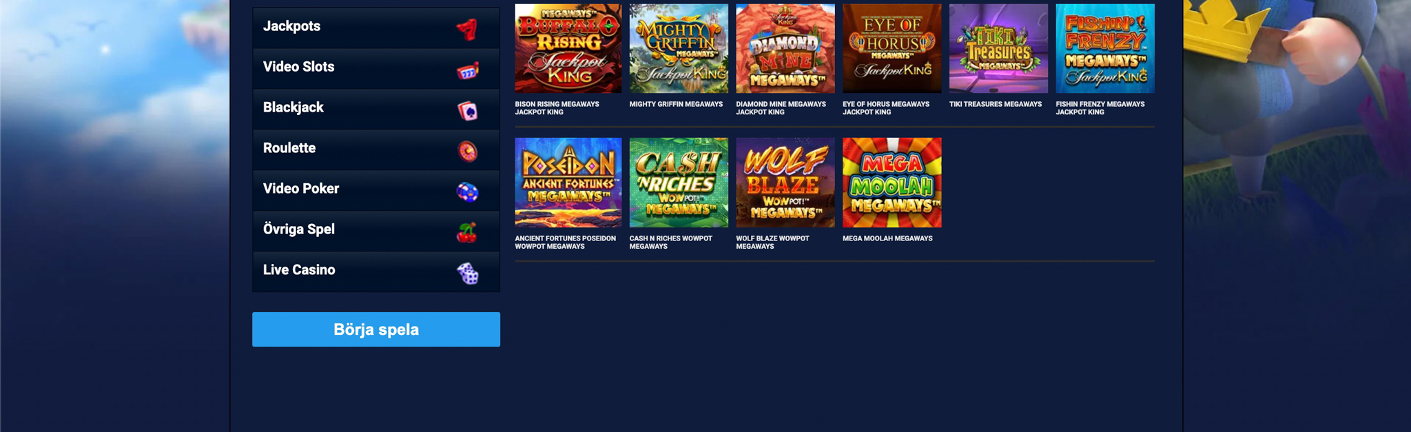 Kungaslottet casino recension - Sveriges Bästa Casino - 10