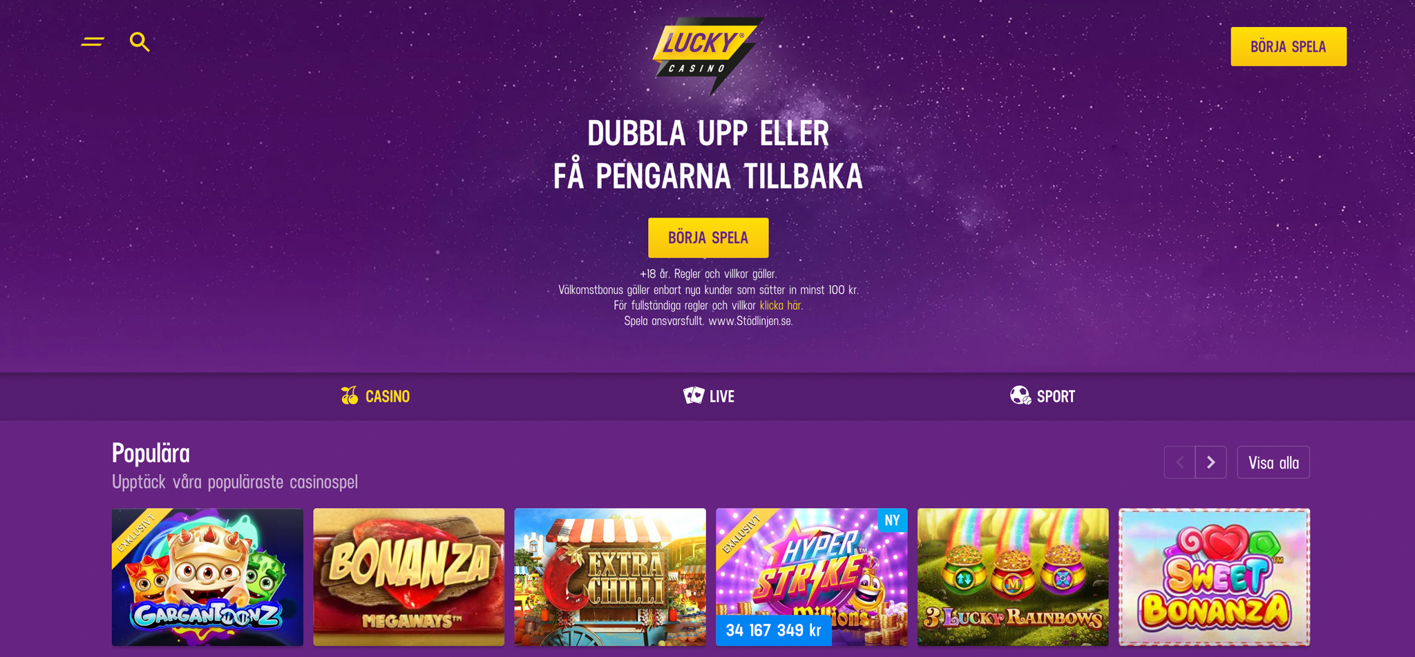 Lucky Casino recension - Sveriges Bästa Casino - 07
