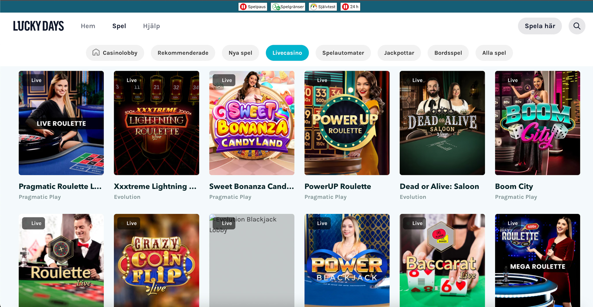 Lucky Days casino recension - Sveriges Bästa Casino - 04