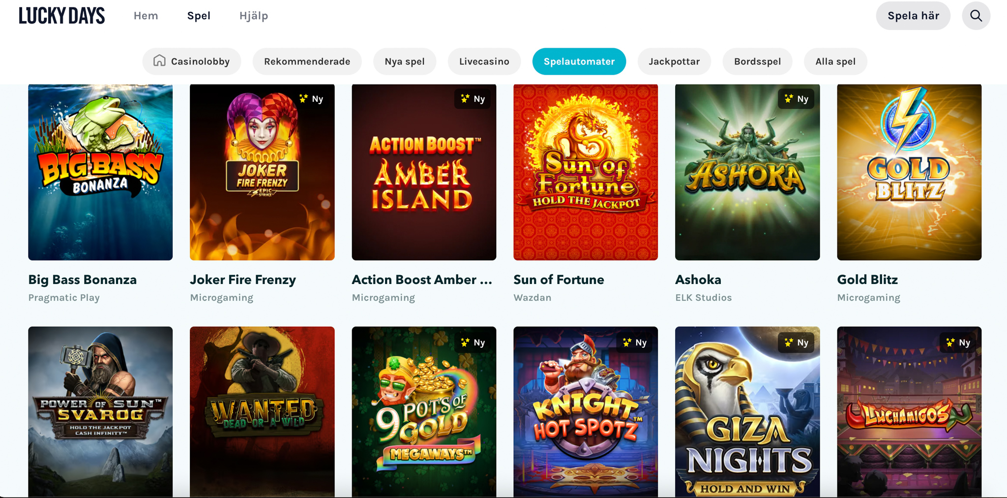 Lucky Days casino recension - Sveriges Bästa Casino - 05