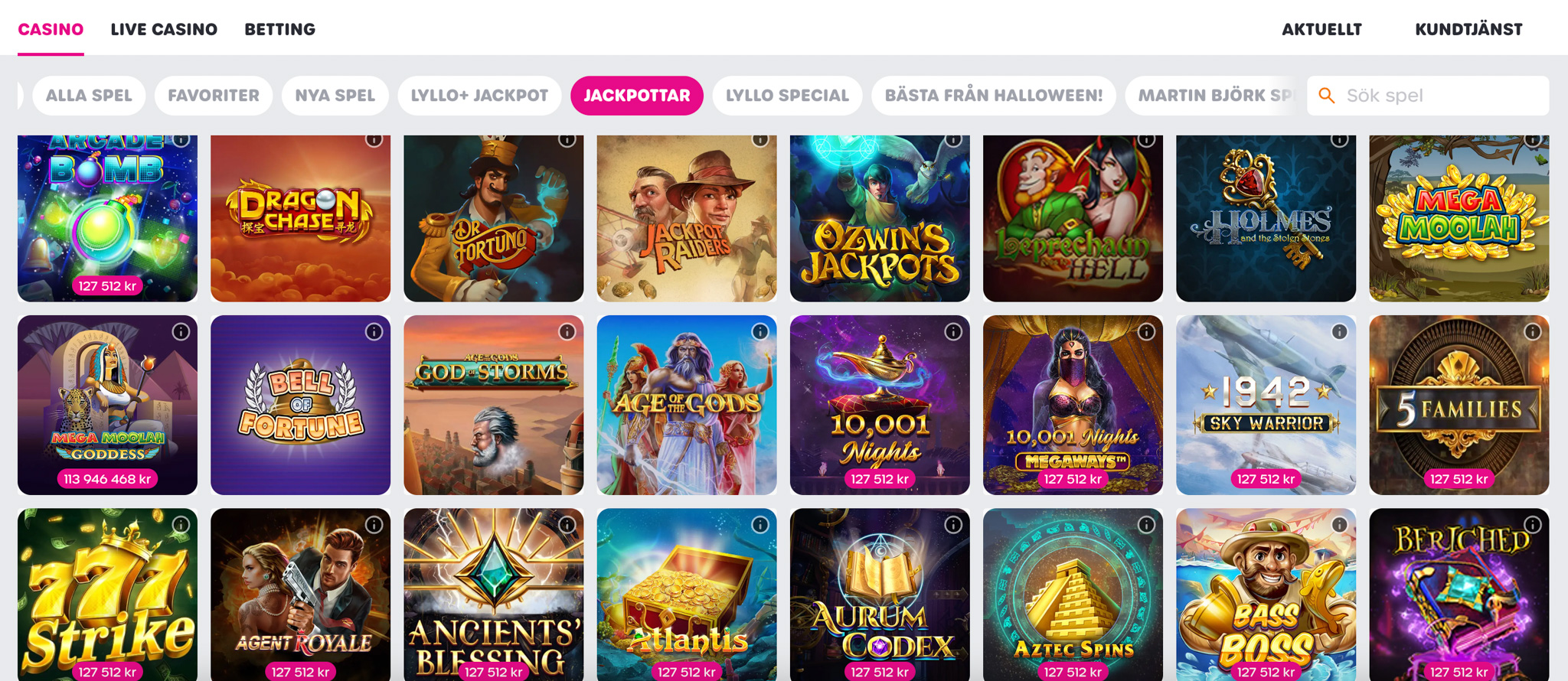 Lyllo Casino recension - Sveriges Bästa Casino - 03