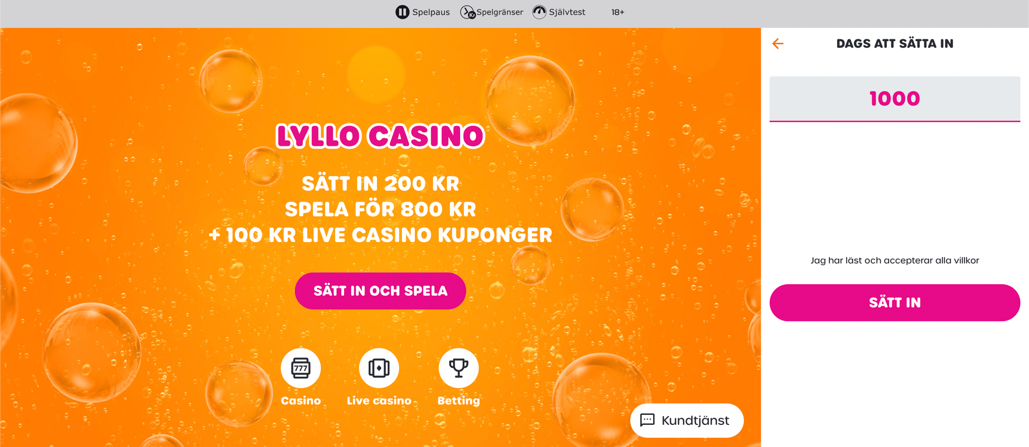 Lyllo Casino recension - Sveriges Bästa Casino - 05