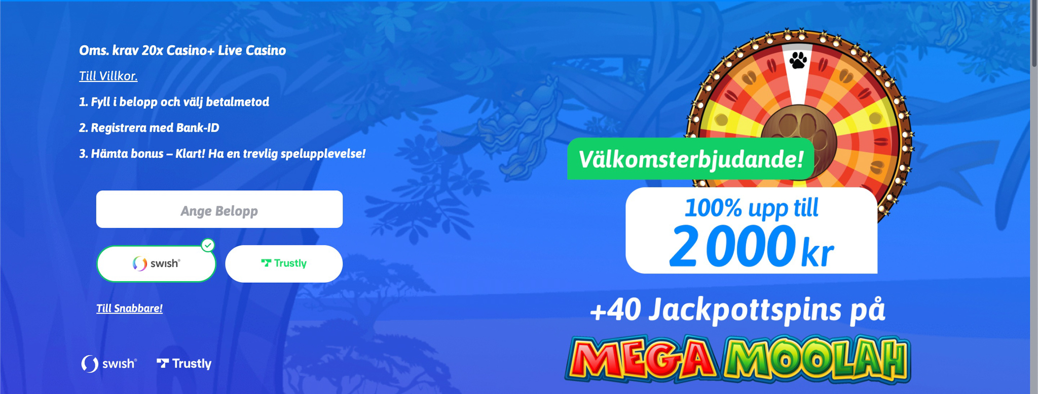 Snabbare Casino recension - Sveriges Bästa Casino - 02