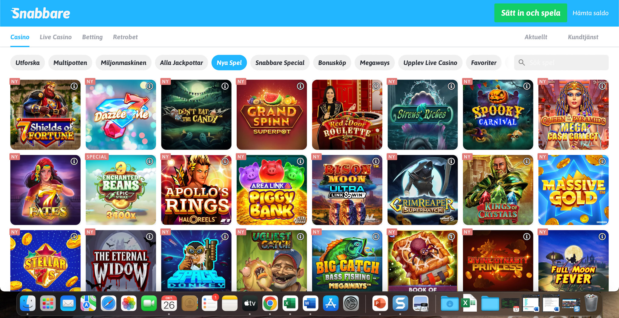 Snabbare Casino recension - Sveriges Bästa Casino - 04