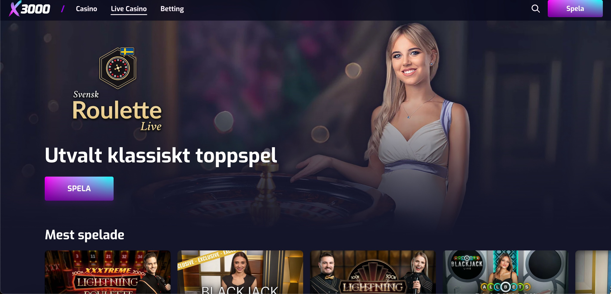 X3000 casino recension - Sveriges Bästa Casino - 01