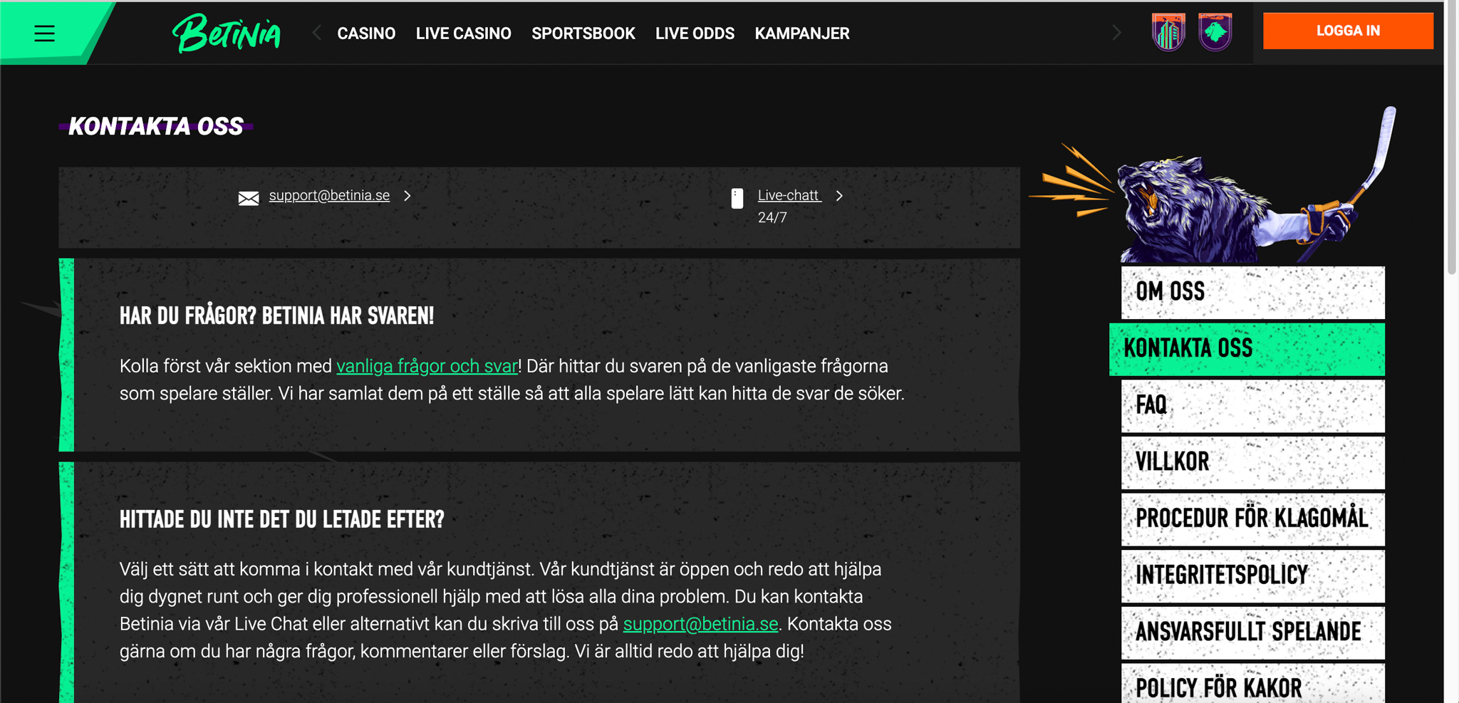 Betinia Betting recension - Sveriges Bästa Casino - 06