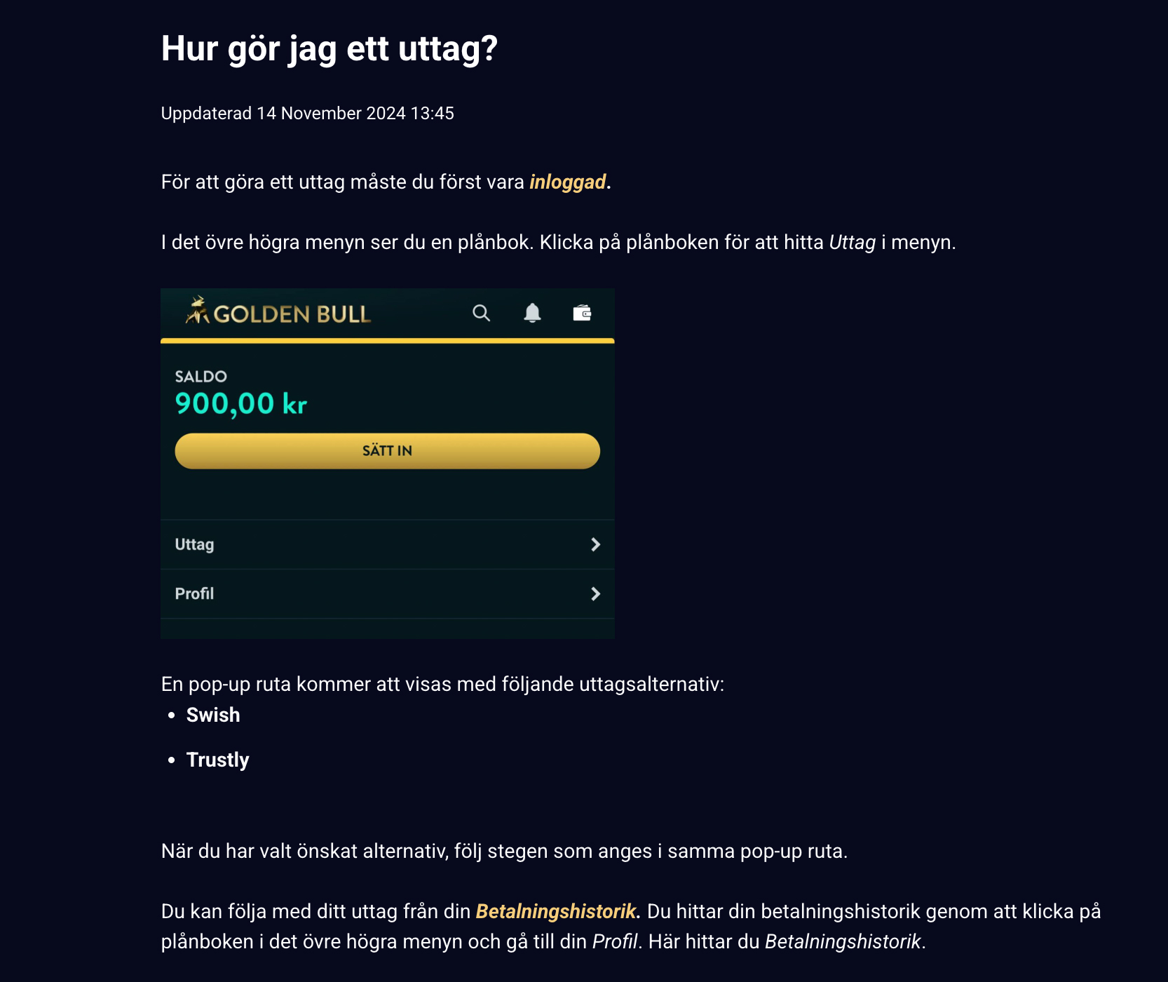 Golden Bull betting recension - Sveriges Bästa Casino - 02