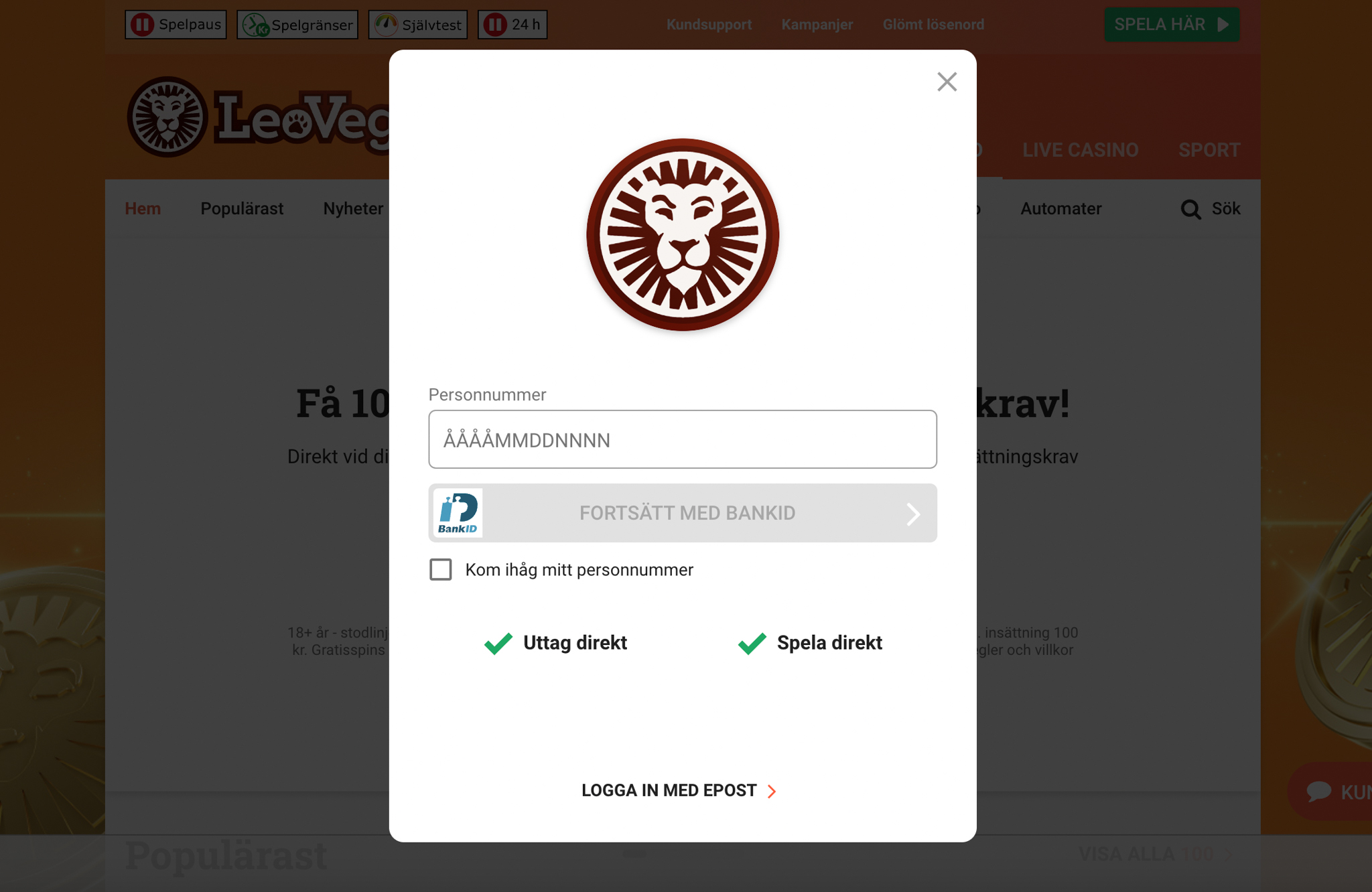LeoVegas Betting recension - Sveriges Bästa Casino - 01
