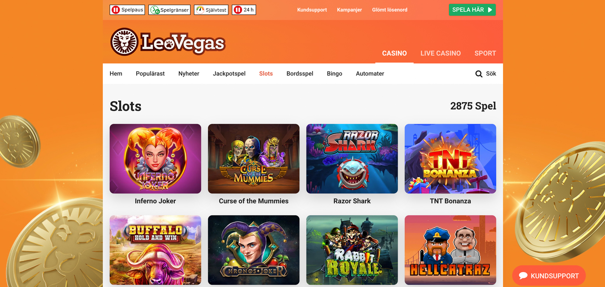 LeoVegas Betting recension - Sveriges Bästa Casino - 03