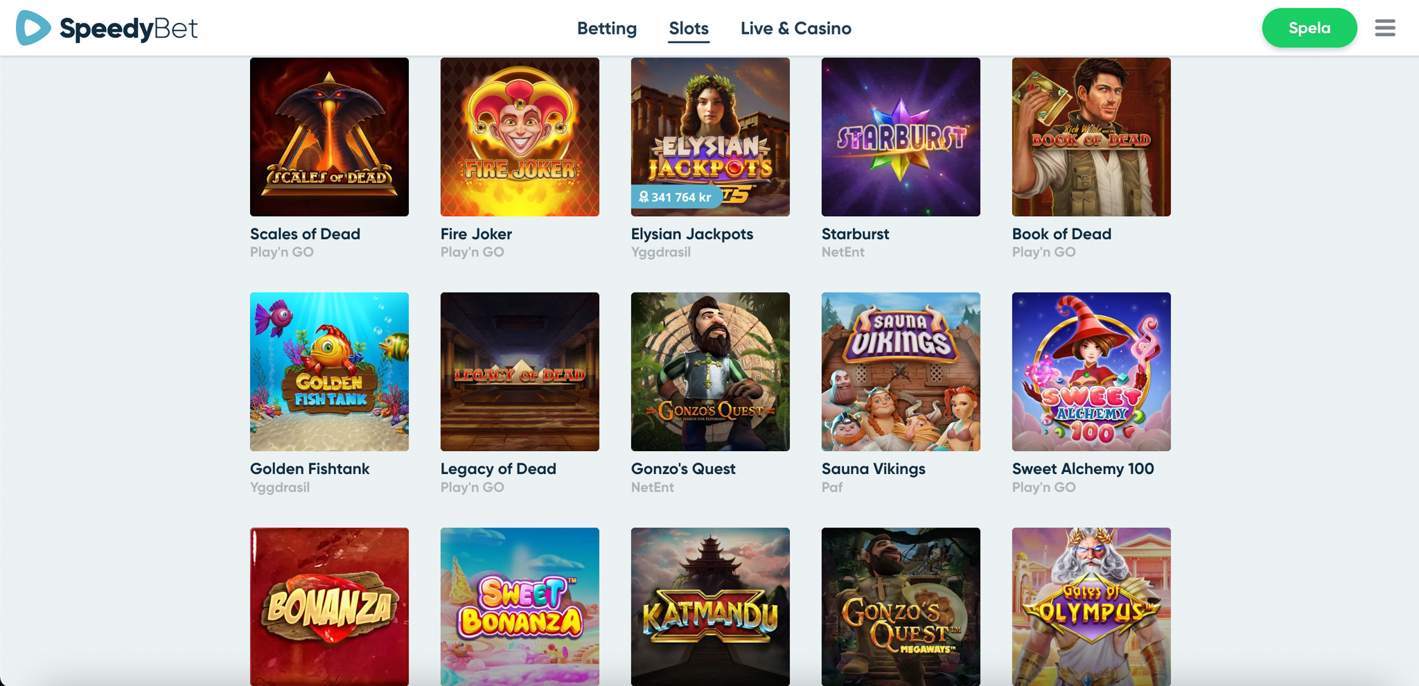 Speedybet Betting recension - Sveriges Bästa Casino - 03
