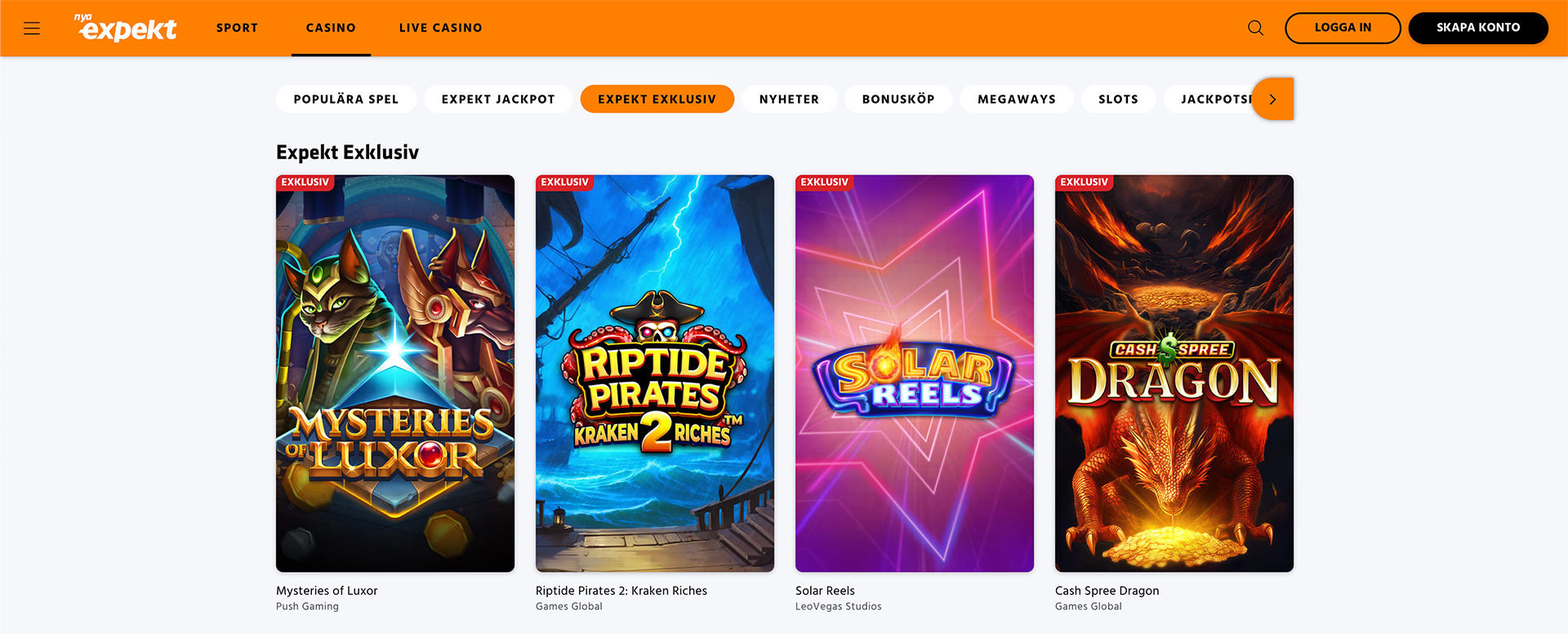 Expekt Casino recension - Sveriges Bästa Casino - 251020