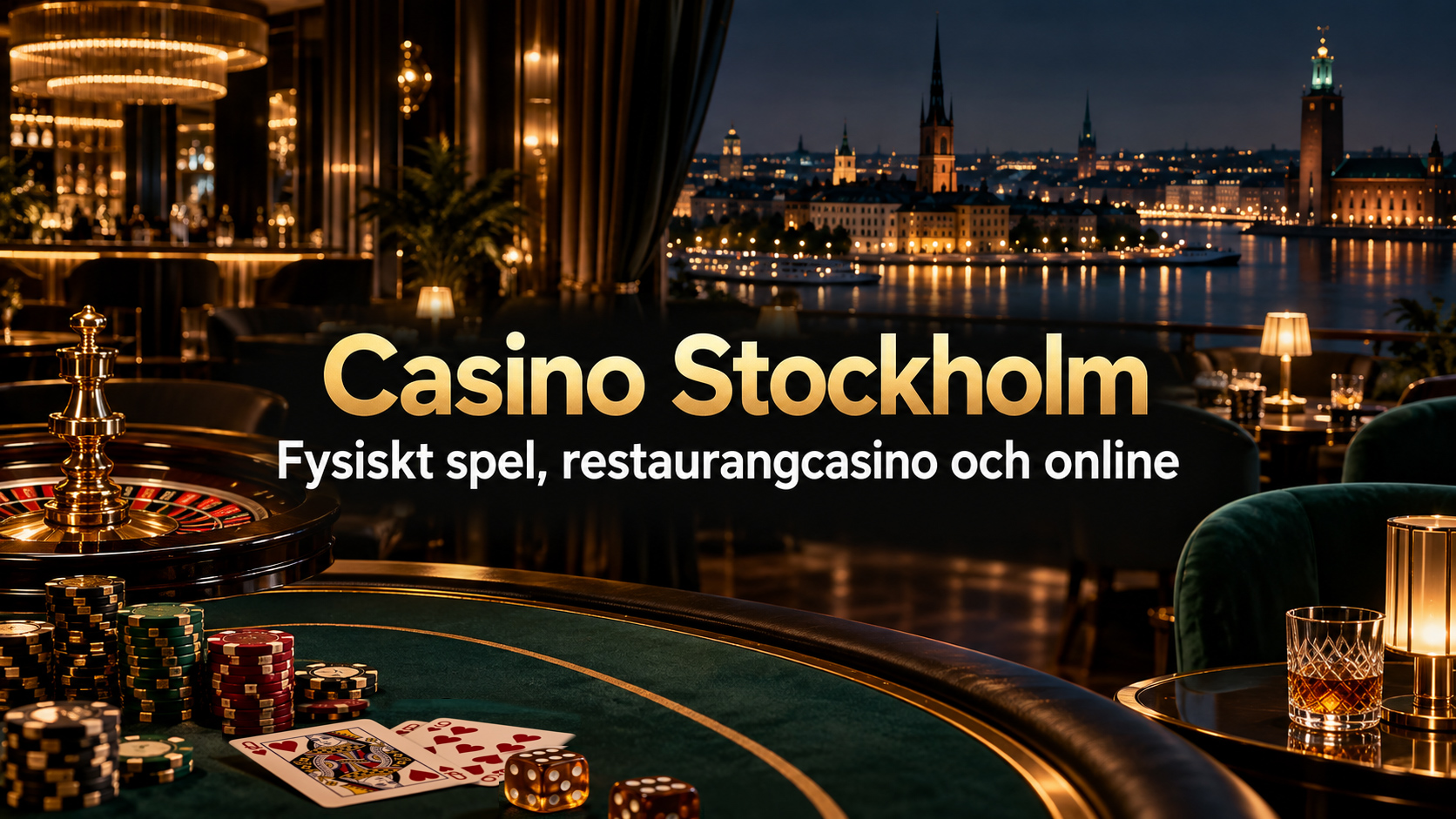 Casino Stockholm - Fysiskt spel, restaurangcasino och online