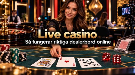 Live casino 2026 – så fungerar riktiga dealerbord online
