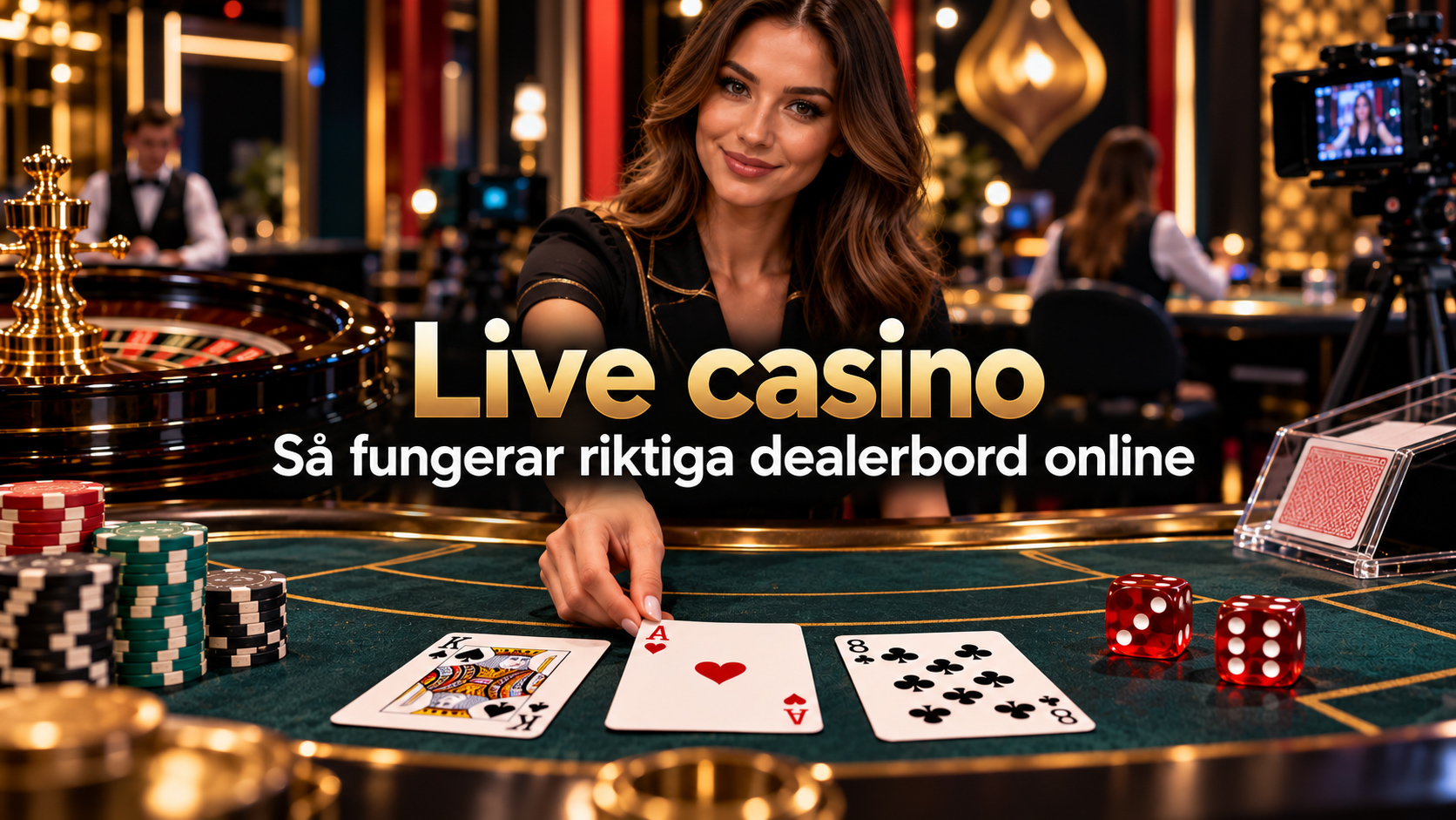 Live casino - Så fungerar riktiga dealerbord online